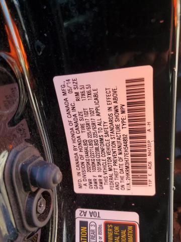 2014 Honda Cr-V Exl VIN: 2HKRM3H77EH544892 Lot: 52476434