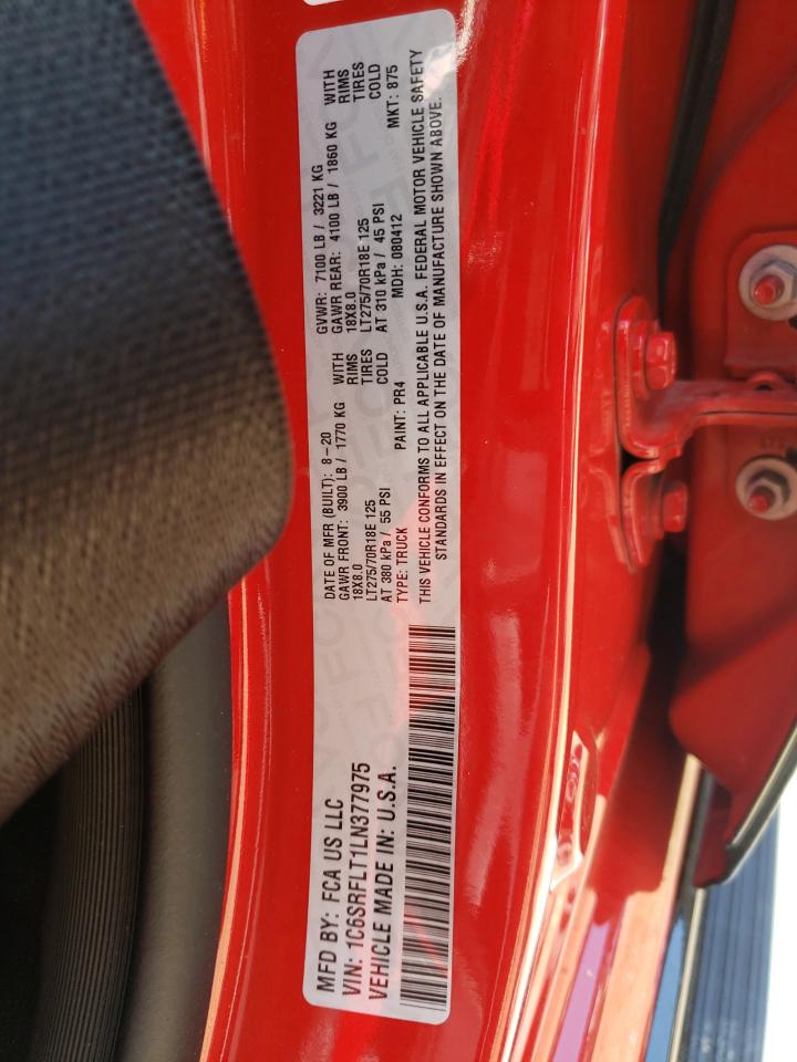 1C6SRFLT1LN377975 2020 Ram 1500 Rebel