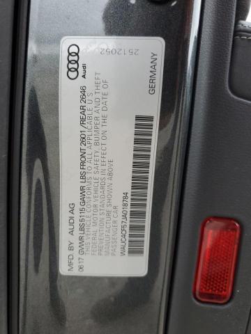 2018 AUDI S5 PRESTIG WAUC4CF57JA018784