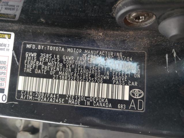 2005 Toyota Corolla Ce VIN: 2T1BR32E05C325706 Lot: 52843394