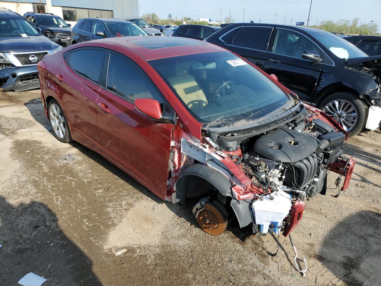 KMHDH4AE5CU246949 2012 Hyundai Elantra Gls