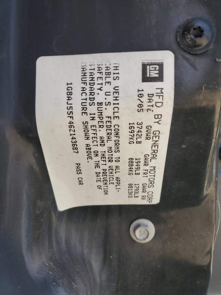 1G8AJ55F46Z143687 2006 Saturn Ion Level 2