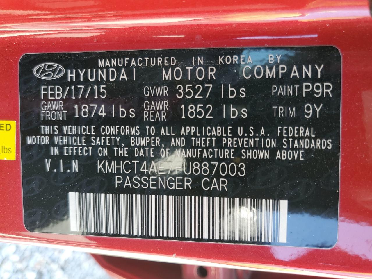 KMHCT4AE7FU887003 2015 Hyundai Accent Gls