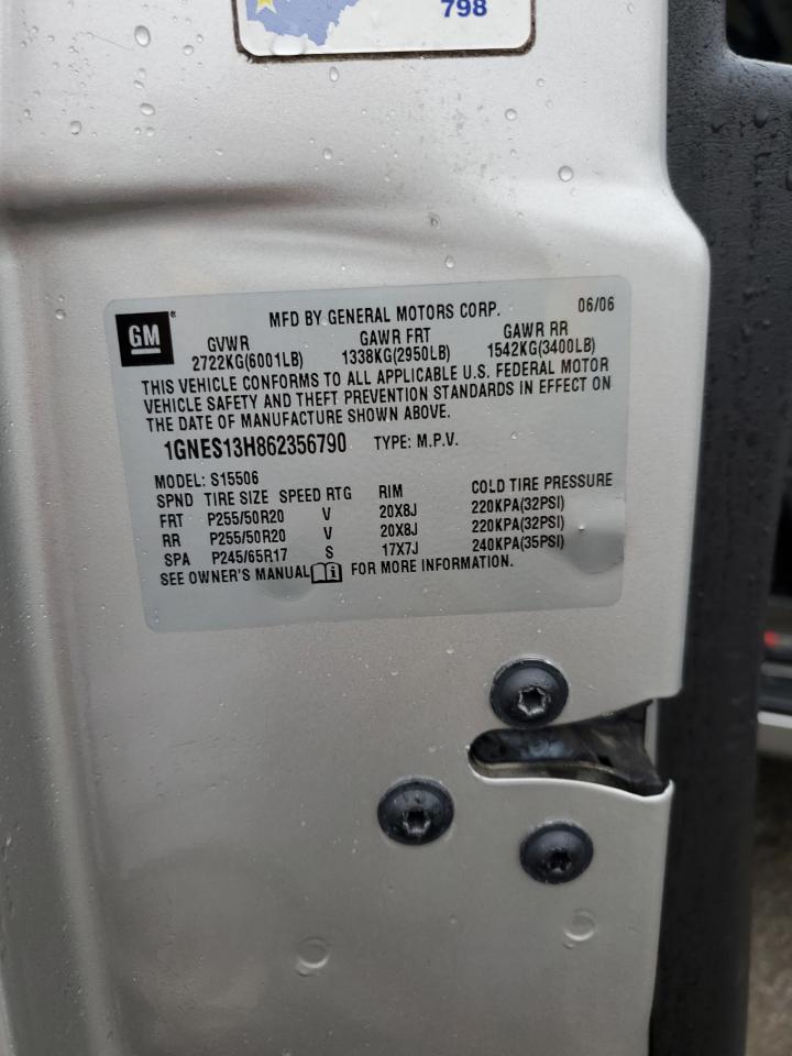 1GNES13H862356790 2006 Chevrolet Trailblazer Ss