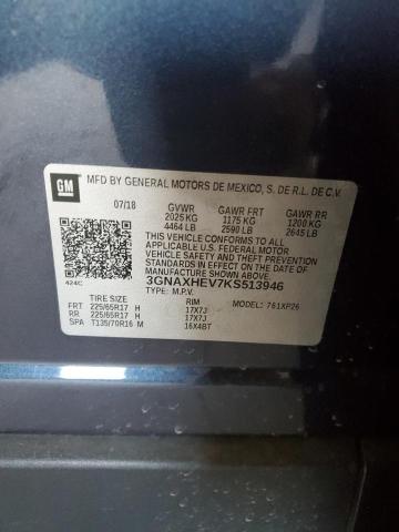 2019 Chevrolet Equinox Ls VIN: 3GNAXHEV7KS513946 Lot: 50501554