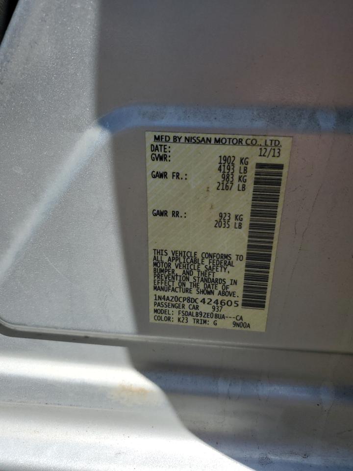 1N4AZ0CP8DC424605 2013 Nissan Leaf S