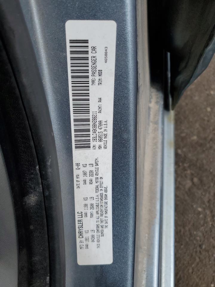 1B3LC46K88N288211 2008 Dodge Avenger Se