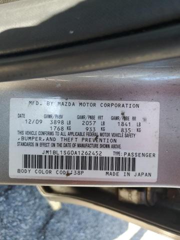 2010 Mazda 3 I VIN: JM1BL1SG0A1262452 Lot: 51110534
