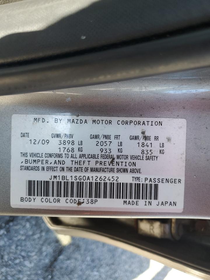 JM1BL1SG0A1262452 2010 Mazda 3 I