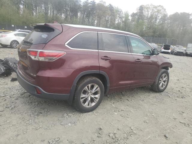 VIN 5TDJKRFH0FS213617 2015 Toyota Highlander, Xle no.3