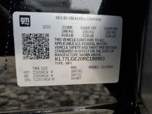 2024 CHEVROLET TRAX 1RS - KL77LGE20RC190903