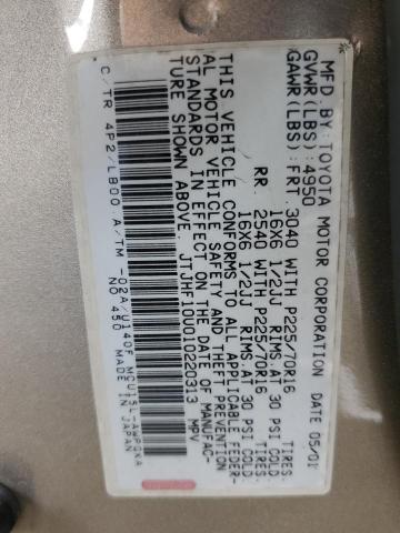 2001 Lexus Rx 300 VIN: JTJHF10U010220313 Lot: 51537924