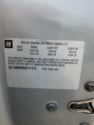 2008 Chevrolet Impala Ls VIN: 2G1WB58N589101210 Lot: 51063774