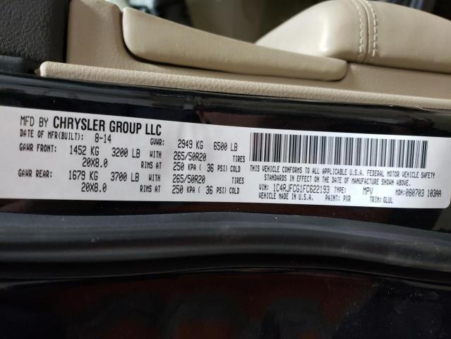 2015 Jeep Grand Cherokee Overland VIN: 1C4RJFCG1FC622193 Lot: 51811634