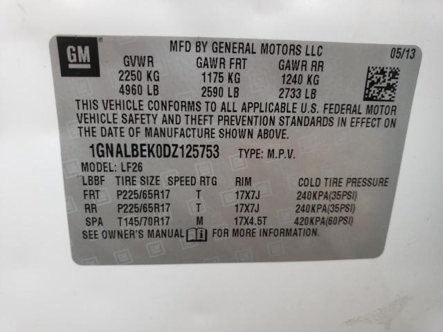 2013 Chevrolet Equinox Ls VIN: 1GNALBEK0DZ125753 Lot: 50271444