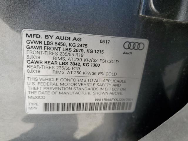 Lot #2468794861 2018 AUDI Q5 PREMIUM salvage car