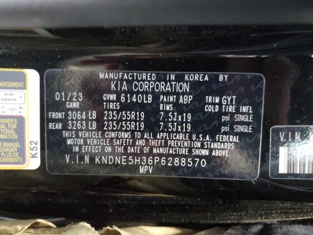 2023 Kia Carnival Sx VIN: KNDNE5H36P6288570 Lot: 50944914