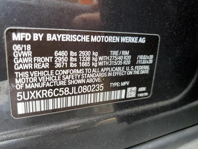 Lot #2505527040 2018 BMW X5 XDRIVE5 salvage car