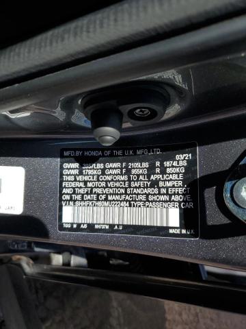 2021 HONDA CIVIC EX - SHHFK7H60MU222484