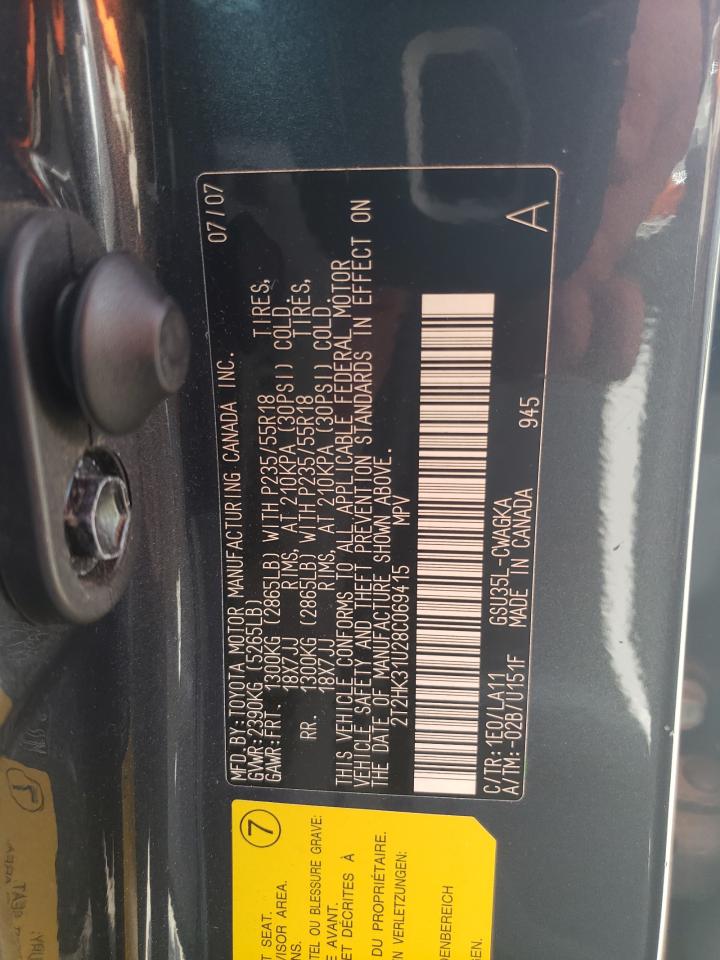 2T2HK31U28C069415 2008 Lexus Rx 350