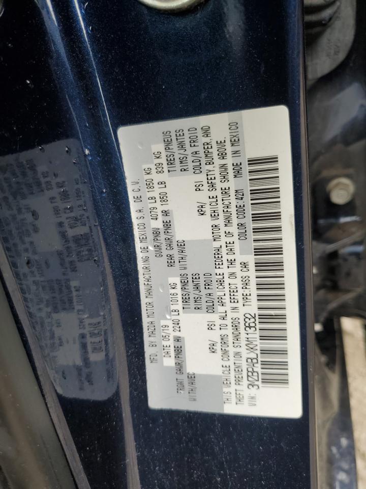 3MZBPABLXKM113632 2019 Mazda 3