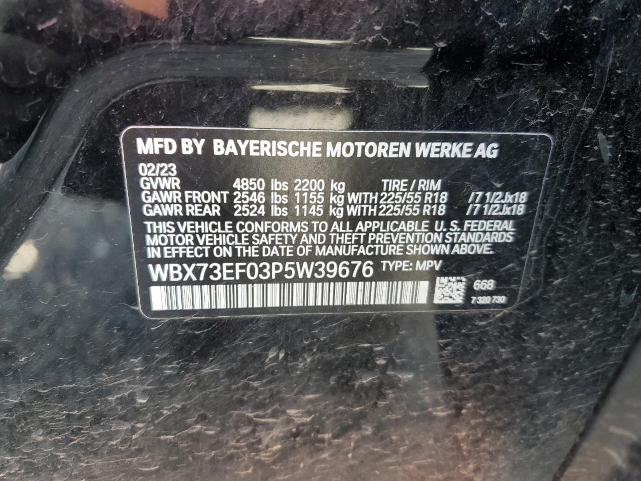 WBX73EF03P5W39676 2023 BMW X1 xDrive28I