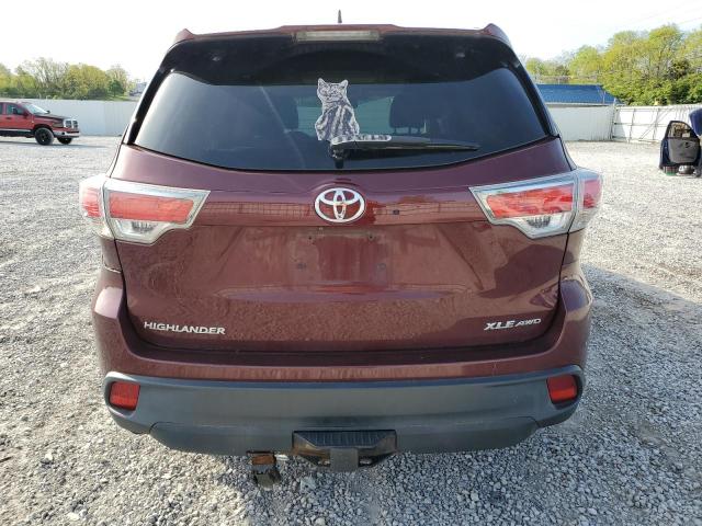 2015 Toyota Highlander Xle VIN: 5TDJKRFH6FS133206 Lot: 51747664