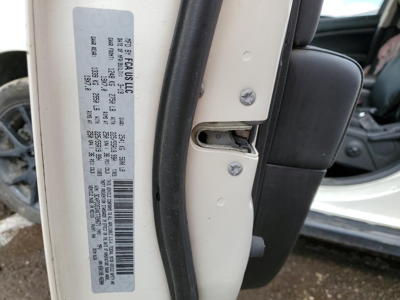 3C4PDDEGXKT720671 2019 Dodge Journey Gt