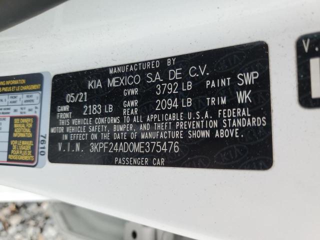 3KPF24AD0ME375476 2021 KIA FORTE - Image 13