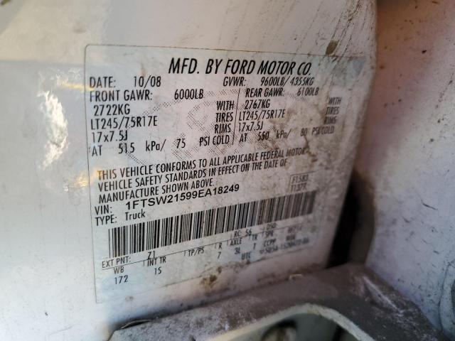 2009 Ford F250 Super Duty VIN: 1FTSW21599EA18249 Lot: 49462174