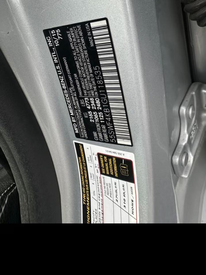 55SWF4KB1GU118535 2016 Mercedes-Benz C 300 4Matic