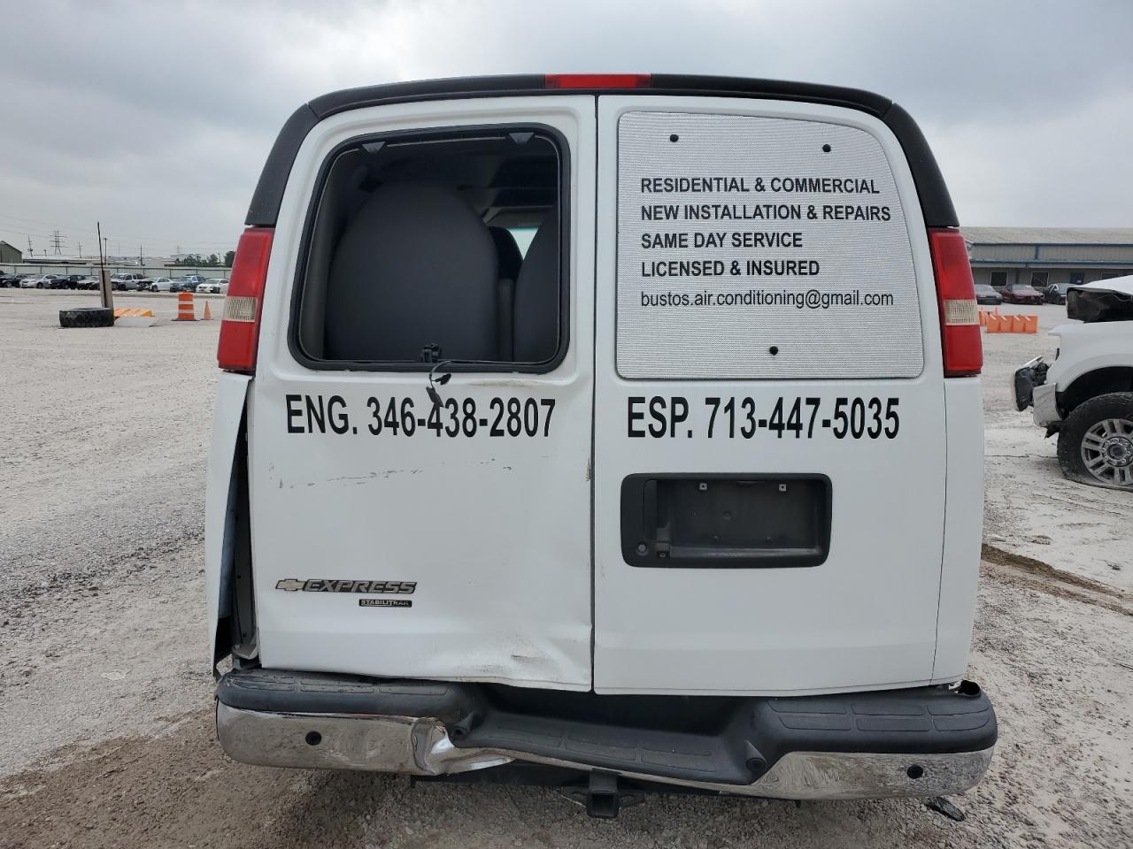 1GBWGRFF1F1276488 2015 Chevrolet Express G2500 Lt