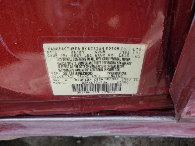 2009 Nissan Sentra 2.0 VIN: 3N1AB61E19L639003 Lot: 49457344