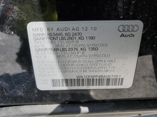 2011 Audi Q5 Premium VIN: WA1CFAFP4BA067391 Lot: 49520024