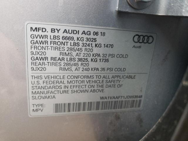 VIN WA1VAAF71JD053548 2018 Audi Q7, Prestige no.13