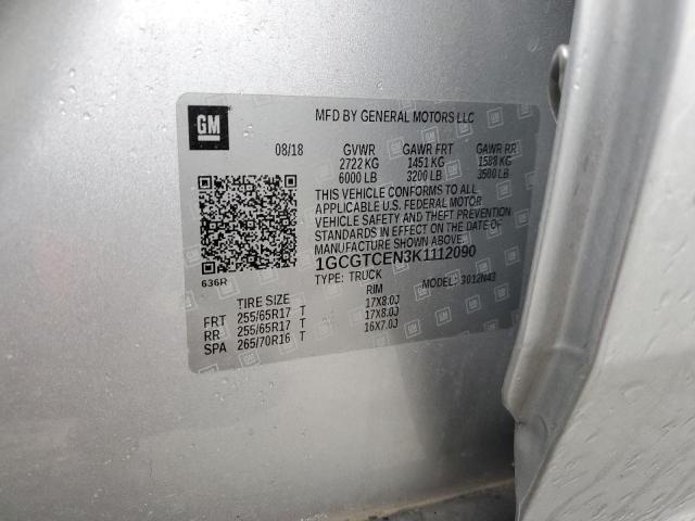 2019 Chevrolet Colorado Lt VIN: 1GCGTCEN3K1112090 Lot: 50476234