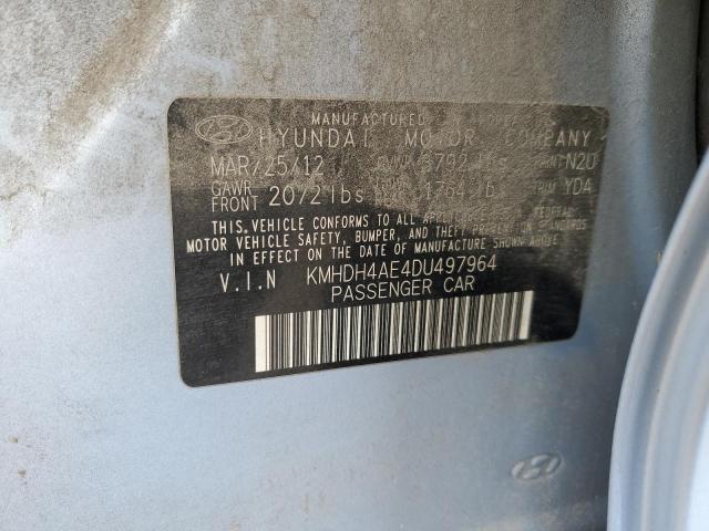 2013 Hyundai Elantra Gls VIN: KMHDH4AE4DU497964 Lot: 51252624