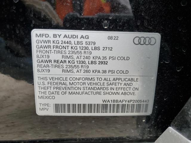 Lot #2501364127 2023 AUDI Q5 PREMIUM salvage car