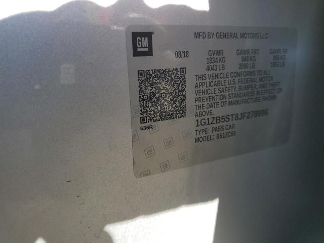 2018 Chevrolet Malibu Ls VIN: 1G1ZB5ST8JF278996 Lot: 51832794