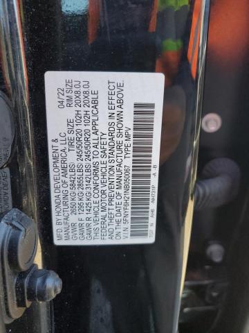 2022 HONDA PILOT SE - 5FNYF6H21NB050067