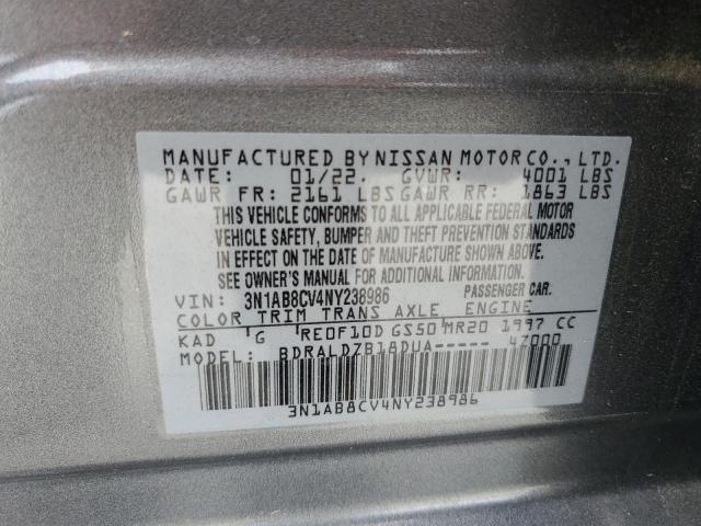 2022 Nissan Sentra Sv VIN: 3N1AB8CV4NY238986 Lot: 51098864