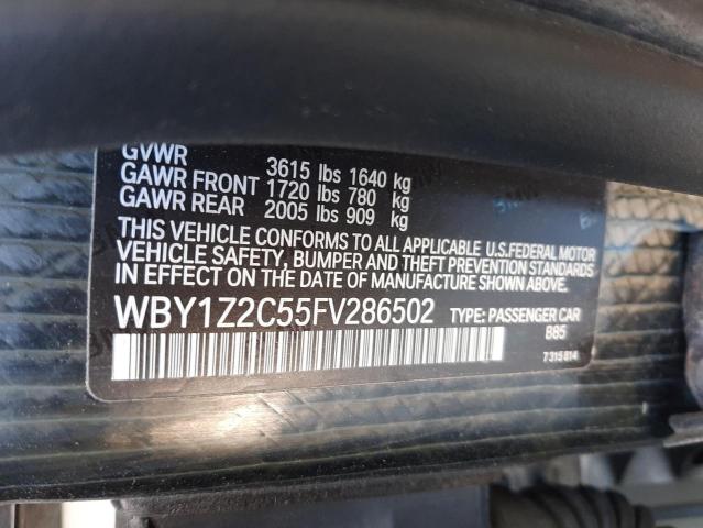 Lot #2487692785 2015 BMW I3 BEV salvage car