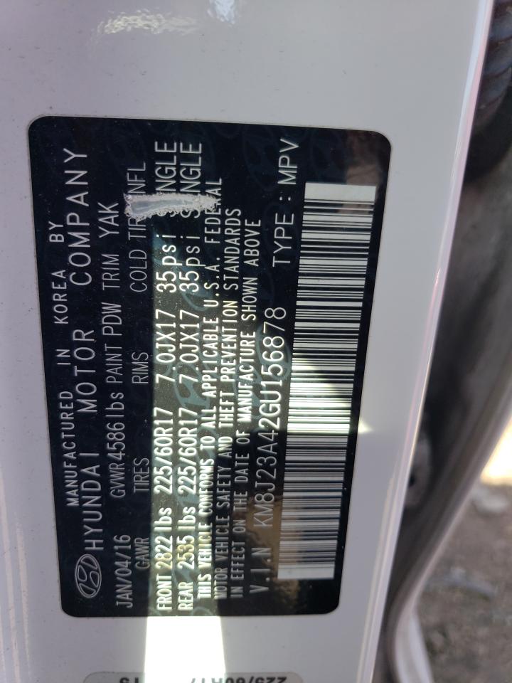 KM8J23A42GU156878 2016 Hyundai Tucson Se