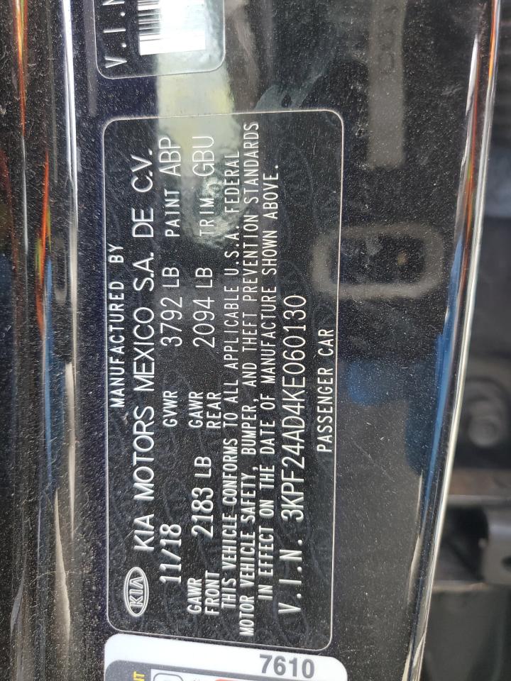 3KPF24AD4KE060130 2019 Kia Forte Fe