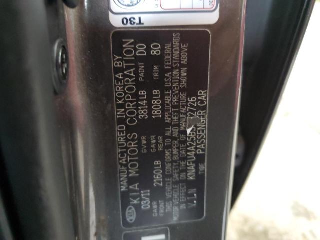 2011 Kia Forte Ex VIN: KNAFU4A25B5422726 Lot: 52200314