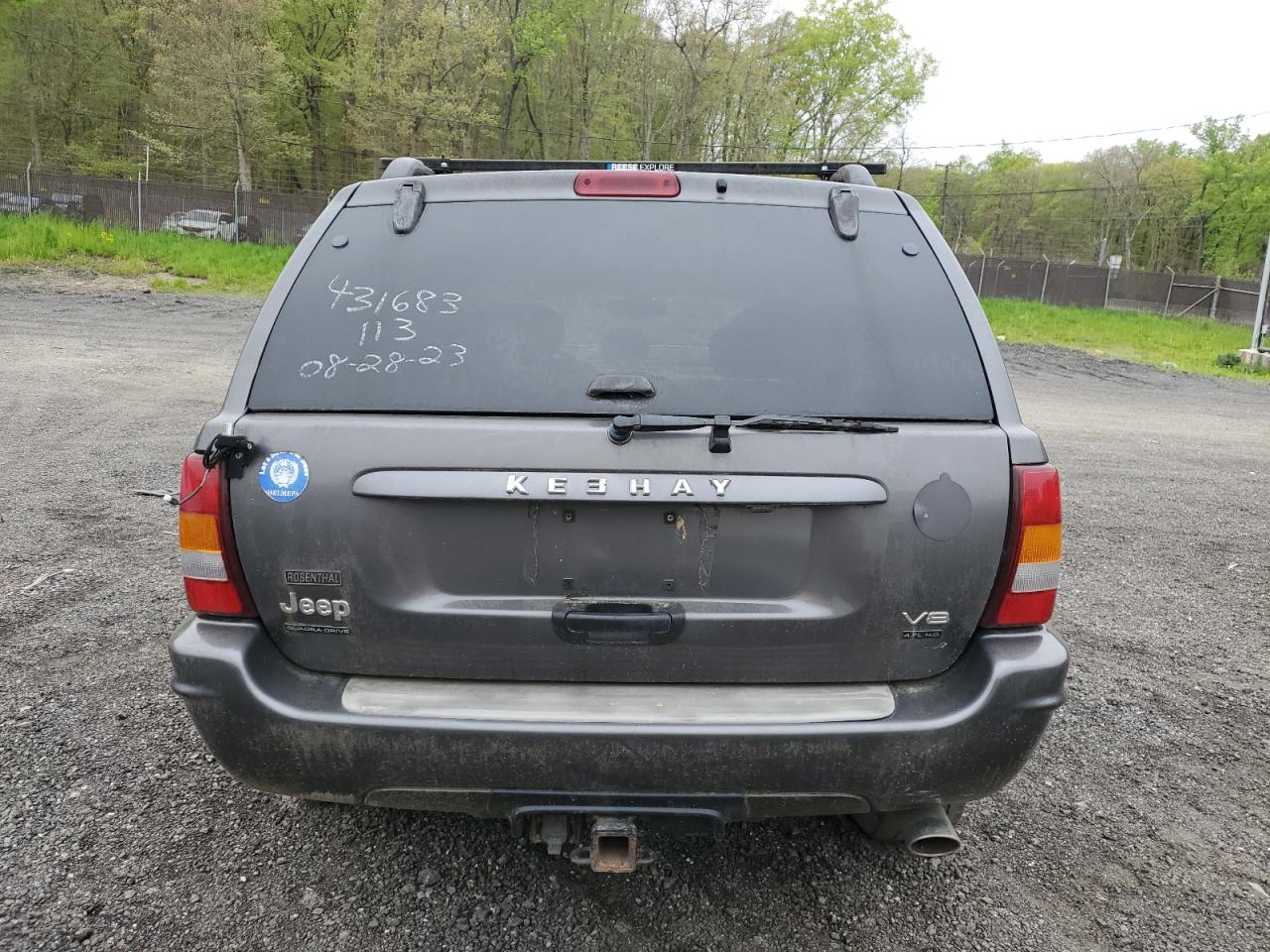 1J8GW68J42C185337 2002 Jeep Grand Cherokee Overland