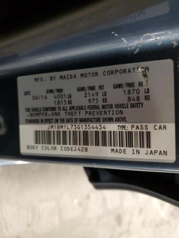 2016 Mazda 3 Touring VIN: JM1BM1L73G1354434 Lot: 49976174