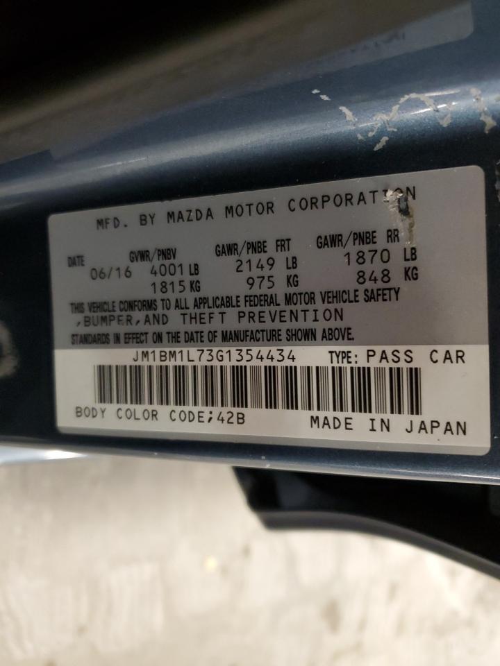 JM1BM1L73G1354434 2016 Mazda 3 Touring