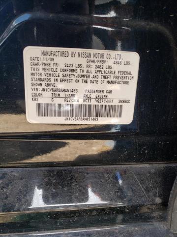 2010 Infiniti G37 VIN: JN1CV6AR8AM451463 Lot: 51221084