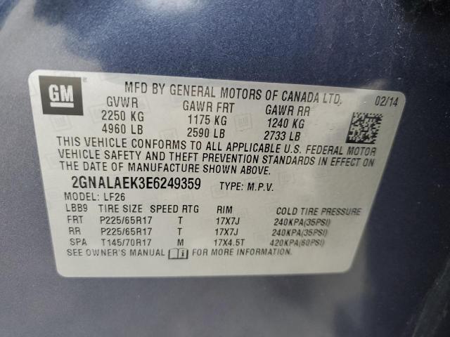 2014 Chevrolet Equinox Ls VIN: 2GNALAEK3E6249359 Lot: 49815974